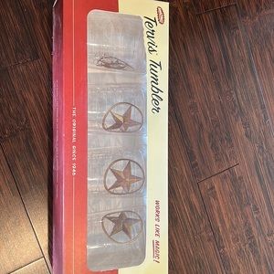 Set of four Texas star tervis tumblers
